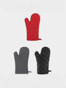 Insulated Gloves Kitchen Baking Anti-Scald Gloves Household Insulated Oven Gloves Kitchen Tool - Multicolor - View 6