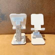 1pc Rhinestone Decorated Adjustable Desk Phone Holder, Non-Slip Design, Universal Phone Stand, Birthday Gift, Phone Accessory For Family And Friends, Minimalist Design, Foldable For Outdoor Use, Holiday Gift, Best Friend Gift - Support - View 13