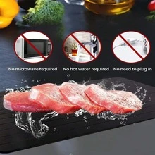 1pc Quick Thawing Tray, Frozen Food Thawing Tray, Fast Thawing Frozen Food Fruit Tray, Thawing Tray, Thawing Master, Kitchen Gadget - Multicolor - View 10