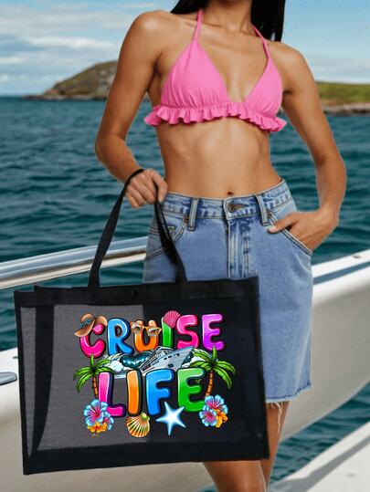 一套包含一个大号网眼沙滩手提袋和一个小型拉链网袋，可折叠沙滩包，女士网眼沙滩包，防水防沙，大容量，可装鞋子、玩具、太阳镜、水瓶、钥匙、手机等物品，防水防沙，易于清洁，透气设计，适合海滩、游泳池、健身房、体育赛事、露营、野餐、家庭郊游，甚至购物，是返校季的必备单品。