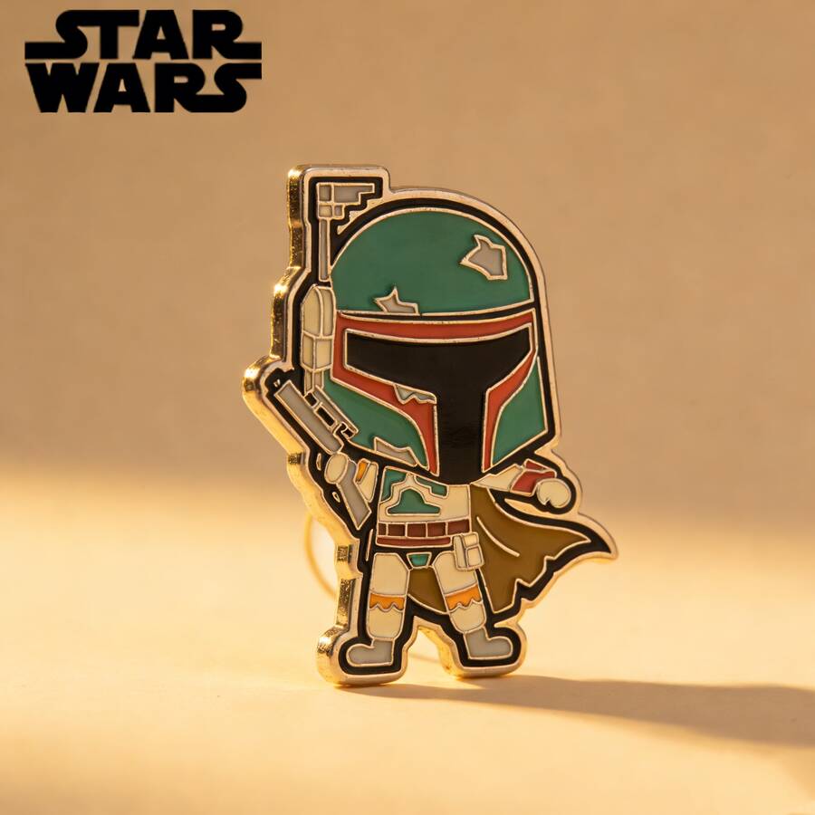 StarWars 1 chiếc huy hiệu C-3PO chính hãng của Star Wars, thích hợp làm quà tặng cho bạn bè và gia đình. - Boba Fett - Xem 1