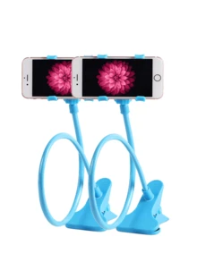 Adjustable Lazy Bracket 1pc Universal Flexible Gooseneck Phone Holder, 360° Rotatable Bed/Desk Clamp Stand, Compatible With Apple And Android Phones, Great Gift For Birthday, Family And Friends, Suitable For Office, Dorm And Home Use, Spring Gift - Multicolor - View 10