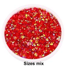 2mm-6mm Mixed Size, 2000pcs/Pack, Multi-Color, Flat Back Round Crystal Rhinestone Gems, DIY Nail Art Stones, Diamond Design Accessories, Glitter Nail Stickers Decor, Suitable For Phone Cases, Clothes, Bags, Shoes, Crafts. Nail Art Supplies, Nail Decorations. - Multicolor - View 57