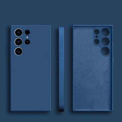 1pc Straight Edge Phone Case Designed For Camera Protection, Made Of Soft Microfiber Material With Shock-Absorbing Function, Compatible With Various Models Including OnePlus, Realme, Honor, Alive, Compatible With IPhone 6 To 17, S26/S25 Series, Compatible With Redmi Note Series