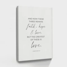 1pc Faith Hope Love Poster, Inspirational And Motivational, Easter Decor Wrapped Framed Canvas Wall Art, Vintage Prints Poster, Faith Hope Love - Minimalist, Typography, Minimalist, Modern Style, Birthday Party Decor, Decorative Wall Art for Living Room Bedroom Office, Hanging Hardware Included - Wrapped Framed Canvas, Vertical - Lienzo enmarcado - Ver 1