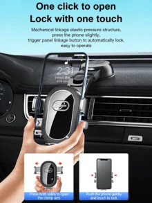 Windshield Car Phone Holder With Suction Cup - Black - View 8