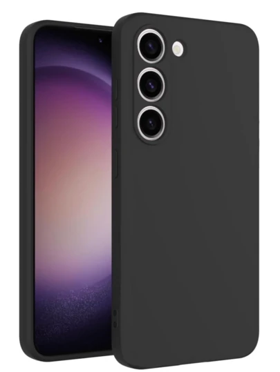 Liquid Silicone Compatible With IPhone Galaxy Honor Redmi Moto Vivo Oppo Case, Silky-Soft Touch Full Body Protection Cute Thin Slim Soft Rubber TPU Plain Smooth Gel Cover For Women Girl, Matte Solid Protective & Shockproof, Black Case Anti-Fingerprint Protective Bumper Matte Cover