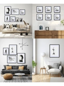 Bingkai Foto PVC Mewah Warna Hitam Matte Klasik – Kaca Akrilik Berkualitas Tinggi Tahan Pecah, Ukuran 4x6/5x7/8x8/8x10/11x14/12x16 Inci, Tersedia dalam Berbagai Ukuran untuk Dipasang di Dinding atau Diletakkan di Meja. Sempurna untuk Memperindah Dekorasi Rumah - MultiWarna - View 11