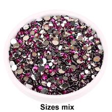 2mm-6mm Mixed Size, 2000pcs/Pack, Multi-Color, Flat Back Round Crystal Rhinestone Gems, DIY Nail Art Stones, Diamond Design Accessories, Glitter Nail Stickers Decor, Suitable For Phone Cases, Clothes, Bags, Shoes, Crafts. Nail Art Supplies, Nail Decorations. - Multicolor - View 18