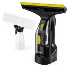 LIGIANT Window Vacuum Cleaner, 60 Mins Runtime, 280mm Nozzle, Lightweight 700g, Spray Bottle With Microfibre Cloths, Type-C Charging, Cordless Window Vac For Window, Tile, Mirror And Shower - Yellow - View 5