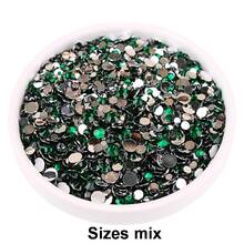 2mm-6mm Mixed Size, 2000pcs/Pack, Multi-Color, Flat Back Round Crystal Rhinestone Gems, DIY Nail Art Stones, Diamond Design Accessories, Glitter Nail Stickers Decor, Suitable For Phone Cases, Clothes, Bags, Shoes, Crafts. Nail Art Supplies, Nail Decorations. - Multicolor - View 37