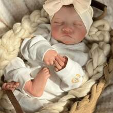 Realistic Silicone Reborn Baby Doll - Can Be Bathed - On - Champagne - View 2