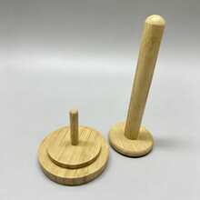 2个木制纱线架，桌面纱线轴架，简约风格纱线架，旋转式木制绕线器，成品编织配件，带旋转机构的经典木制纱线架，编织刺绣用品，缝纫工艺用品 - 彩色 - 查看 9