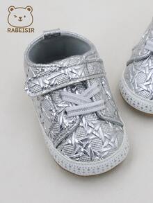 RABEISIR Infant/Toddler Geometric 3D Design Sports Shoes, Spring/Autumn - Silver - View 4
