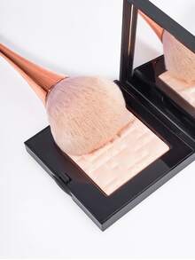 1pc Large Round Angled Foundation Brush, Professional Synthetic Hair Makeup Brush For Foundation And Contouring - A - View 9