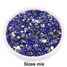 2mm-6mm Mixed Size, 2000pcs/Pack, Multi-Color, Flat Back Round Crystal Rhinestone Gems, DIY Nail Art Stones, Diamond Design Accessories, Glitter Nail Stickers Decor, Suitable For Phone Cases, Clothes, Bags, Shoes, Crafts. Nail Art Supplies, Nail Decorations. - Multicolor - View 11