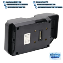 FOX WOLF 1 Red/White Label Black Wireless Charging Phone Stand Waterproof 15W Fast Charging ABS+PC Suitable For BMW R1200 R1250 R1300 F750 F700 F850 F800 GS ADV - A - View 9