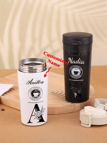 Customizable Vacuum Stainless Steel Coffee Cup Creative Handle Insulated Cup Vacuum Portable Car Cup Gift Cup Office Bedroom Water Cup - Multicolor 380ML - View 5