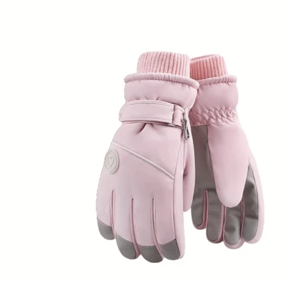 2-Pack Warm Windproof Ski and Snowboard Gloves - Touchscreen Winter Gloves with Enhanced Grip, Ideal for Cold Weather, Snowboarding, Sledding, Ice Skating, Winter Apparel, Snow Gear, Men's Snow Gear, Men's Winter Gloves, Winter Clothing, Men's Winter