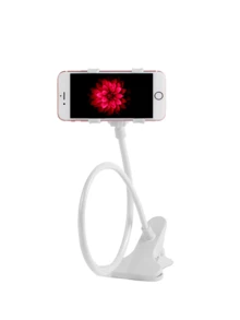 Adjustable Lazy Bracket 1pc Universal Flexible Gooseneck Phone Holder, 360° Rotatable Bed/Desk Clamp Stand, Compatible With Apple And Android Phones, Great Gift For Birthday, Family And Friends, Suitable For Office, Dorm And Home Use, Spring Gift - Multicolor - View 14