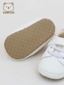 RABEISIR 婴幼儿运动鞋，螃蟹图案白色运动鞋，春秋季 - 白色 - 查看 4