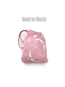 1pc Baby Waterproof Long Sleeve Bib, Toddler Cartoon Feeding Smock, Children's Art Painting Protective Clothing - Pink Ocean - View 6