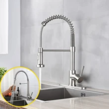 Camppor Gourmet Single-Lever Faucet For Kitchen Countertop, Silver With Aerator. - Silver - View 8