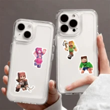 [Decorative Stickers] Minecraft-Themed Stickers, Cartoon Puppy Decorative Stickers, Multiple Patterns Available, Suitable For Decorating Various Small Gifts, Phones, And Luggage - Multicolor - View 3