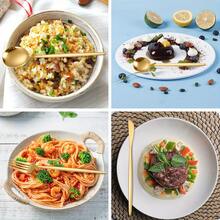 30pcs Stainless Steel Flatware Set, Black/Gold/Silver/Black, High-Quality Stainless Steel, , Dishwasher , Suitable For Luxury Hotels, Anniversary, Slim Design, Western Creative Tableware - - - View 3