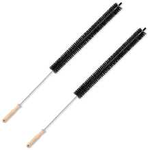 1/2件套洗衣机清洁套装，包括通风管道清洁刷、通风口过滤器清洁器、长柄柔性冰箱冷凝器线圈刷和绒毛去除器 - 多色 - 查看 1