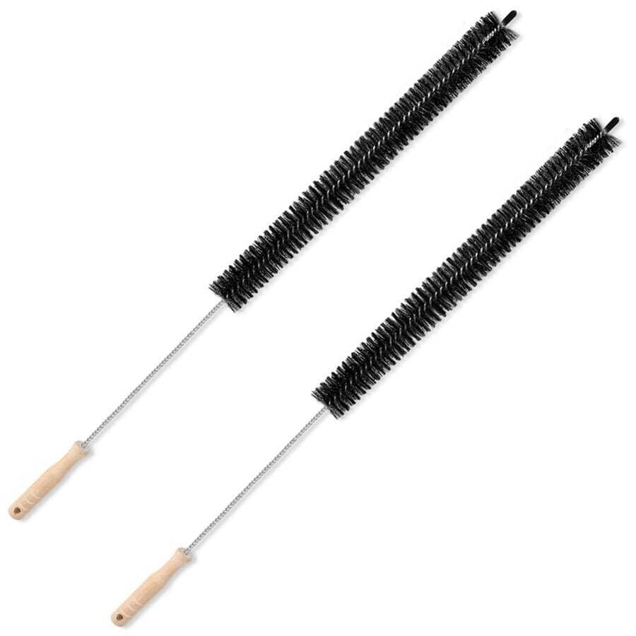 1/2件套洗衣机清洁套装，包括通风管道清洁刷、通风口过滤器清洁器、长柄柔性冰箱冷凝器线圈刷和绒毛去除器 - 多色 - 查看 1