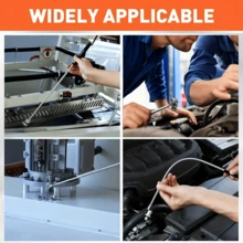 三件套磁性拾取工具套装 - 伸缩式 7-30.5 英寸和 5-25 英寸柔性拾取器，配有高强度磁铁和耐用塑料手柄，适用于汽车维修、在狭小空间拾取螺丝，专业紧凑型机械师工具包 - A - 查看 9