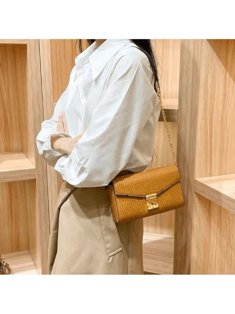 New Style Cloth Bag, Single Shoulder Strap, Fashionable And Simple, Elegant Women's Bag - Gold - View 1