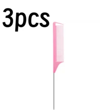 10/5/3件/1件装染发尾梳，发刷，梳子，美发工具，美发产品及配件，适用于理发店、美容院、旅行必备、返校季、旅行度假必备，发刷，解结梳，球形梳，迷你发刷套装，木梳，发刷，迷你发刷，解结梳，美发产品 - 粉色 - 查看 16