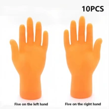 2/10pcs Random Color And Style Mini Rubber Finger Puppets - Realistic Cute Finger Toys - Puppet Show Prank Party Favors - Pet Cat Interactive Toys - Office Stress Relief Prank Gifts - Multicolor - View 14