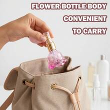 1个可填充闪粉香水喷雾瓶，带气泵（DIY填充瓶），按压式喷雾香水瓶，便携式旅行珍珠妆容喷雾，方便携带，节日礼物 - 彩色 - 查看 4