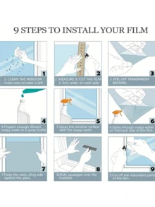Silver Anti-Glare Sun Heat Control Window Privacy Film See Out Not In, Daytime One Way Privacy Window Film, Removable Window Tint For Home - Double-sided Silver - View 11