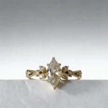 Exquisite Cubic Zirconia Decor Ring For Women For Daily Decoration - Gold - View 1