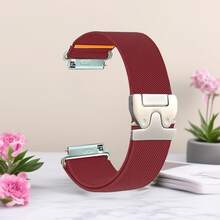 1条18mm/20mm/22mm尼龙弹力表带，带降落伞扣，兼容三星Galaxy Watch 7/6/5/4/3/6 Classic/4 Classic/Active 2；快拆弹力织物替换表带，兼容Garmin Venu/Venu4/3/Venu 3S/Forerunner 245/255/645/935/945/255S/265S手表；兼容Amazfit Bip6/5/GTS4/3/2/BIP U/Bip3表带；男女通用智能手表表带 - 20mm - 查看 20