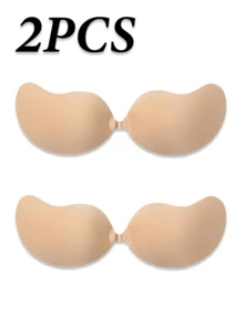 1/2 miếng đệm nâng ngực dán vô hình mới năm 2026 - Không dây, không đường may, nâng đỡ, mềm mại nhưng vẫn chắc chắn, miếng đệm ngực tự dính không xuyên thấu dành cho nữ, có thể giặt tay, phù hợp với váy và áo hở lưng, phụ kiện váy hở lưng | Áo ngực tự dính - Nhiều màu - Xem 39