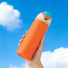 24oz/32oz Straw Vacuum Insulated Cup With Handle Portable Water Bottle 304 Stainless Steel Travel Vacuum For Cold Hot Cupowala - 彩色 - 查看 3