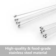 Stainless Steel Egg Beater, Kitchen Baking Whisk Tool, Cake Cream Whipper - Silver - View 5