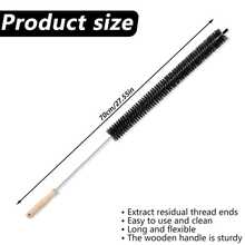 1/2件套洗衣机清洁套装，包括通风管道清洁刷、通风口过滤器清洁器、长柄柔性冰箱冷凝器线圈刷和绒毛去除器 - 多色 - 查看 2