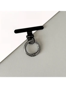 通用金属夹，可旋转不锈钢连接垫，用于固定手机、连接挂钩和挂绳 - 黑色 - 查看 8