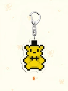 1个Y2K风格卡通FNAF亚克力钥匙扣，印有角色图案，适用于车钥匙、背包、手提包、挂绳、钥匙链等。是送给男友、女友、家人、医生、护士、情人节、手机装饰的绝佳礼物。 - 彩色 - 查看 16