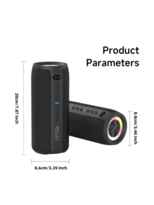 ZEALOT S51PRO 40W 便携式无线音箱，配备 2 个低音炮，支持 Surge Bass 3D 环绕立体声，5200mAh 超长续航，兼容智能手机/平板电脑/电视，支持 SD 卡/USB/AUX 输入，支持菊花链连接以增强音量，适用于汽车、户外、露营派对等场合。 - 均碼 - 查看 4