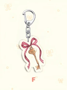 1个亚克力卡通娜娜钥匙扣，可爱草莓玻璃/707钥匙形状和黑色石头元素，Y2K原宿创意背包挂件，手机和汽车配件，包包挂饰粉丝礼物 - 彩色 - 查看 16