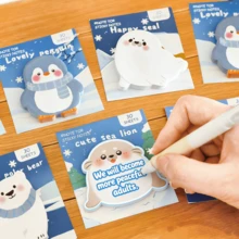 120张卡通动物可爱便签纸，4种设计，每种30张，精美留言便签本，创意文具礼品，美术工艺用品，礼品包装标签，返校季，教室，办公室，美术用品 - 4pcs - 查看 2