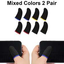 5 Pairs High Sensitivity Gaming Finger Sleeves, Carbon Fiber Gaming Finger Covers, Breathable Anti-Sweat Gaming Finger Sleeves, Anti-Tear Gaming Finger Covers, Suitable For Mobile Games And All Touchscreen Devices - A - View 7