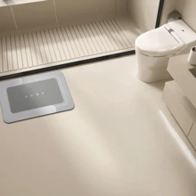 1pc Simple Silica Gel Non-Slip Bathroom Mat, U-Shaped Absorbent Pad For Washbasin, Bathroom Floor Mat & Carpet, Dirt-Resistant And Machine Washable, Suitable For Various Scenarios - Grey - View 12